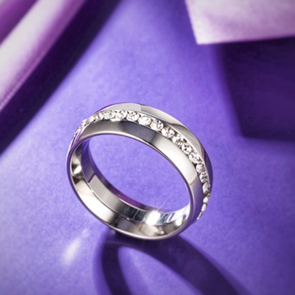Stainless Steel CZ ring - Picture 4 of 4